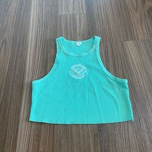 Garage High Neck Crop Top